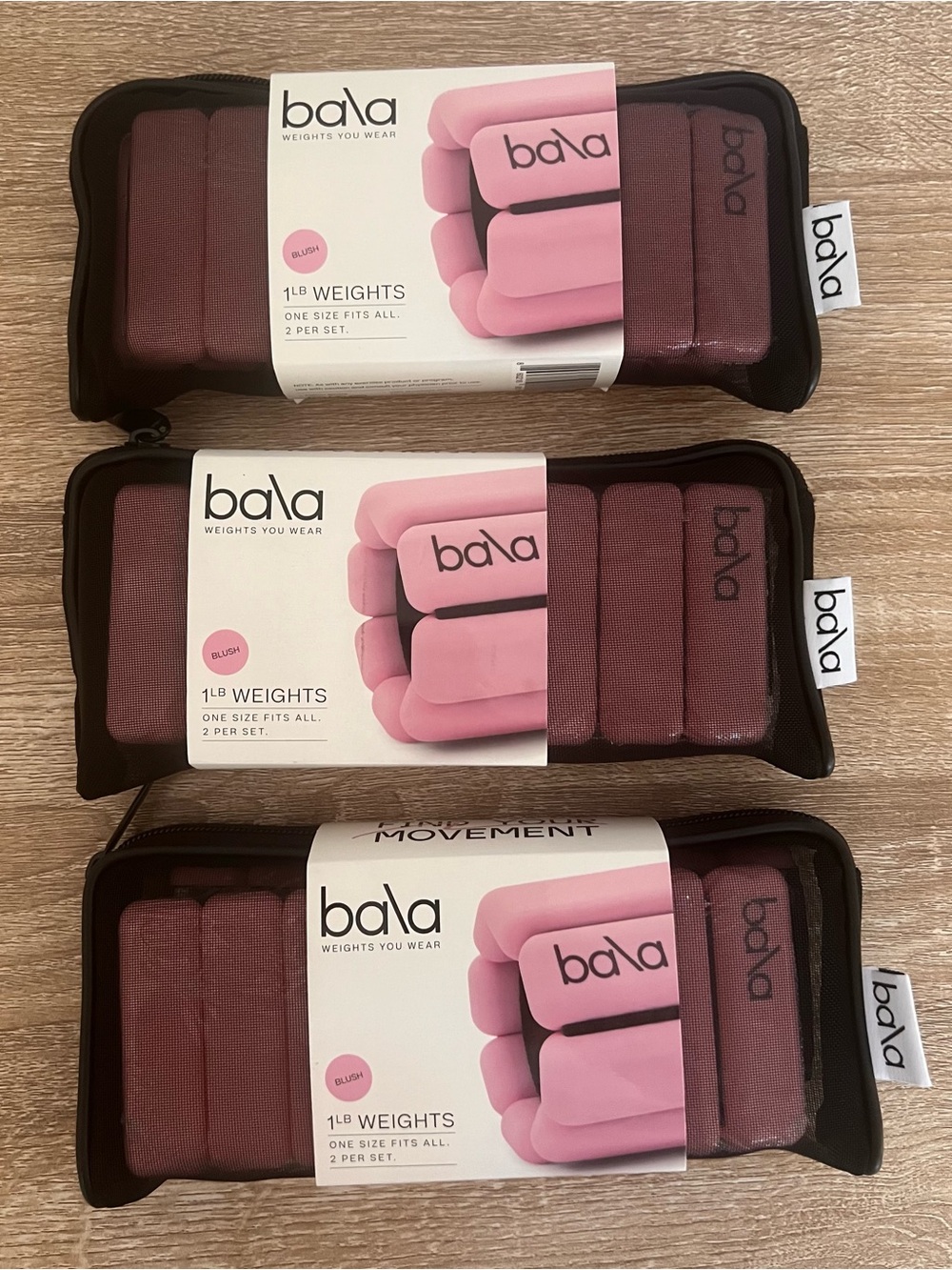 Brand New Bala Bangles 1 LB Weights – Blush